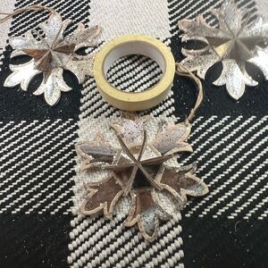 Elegant Silver Snowflake Ornaments